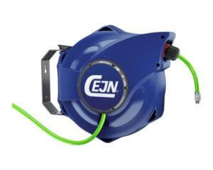 CEJN’s compressed air hose safety reel including the slow retraction feature.